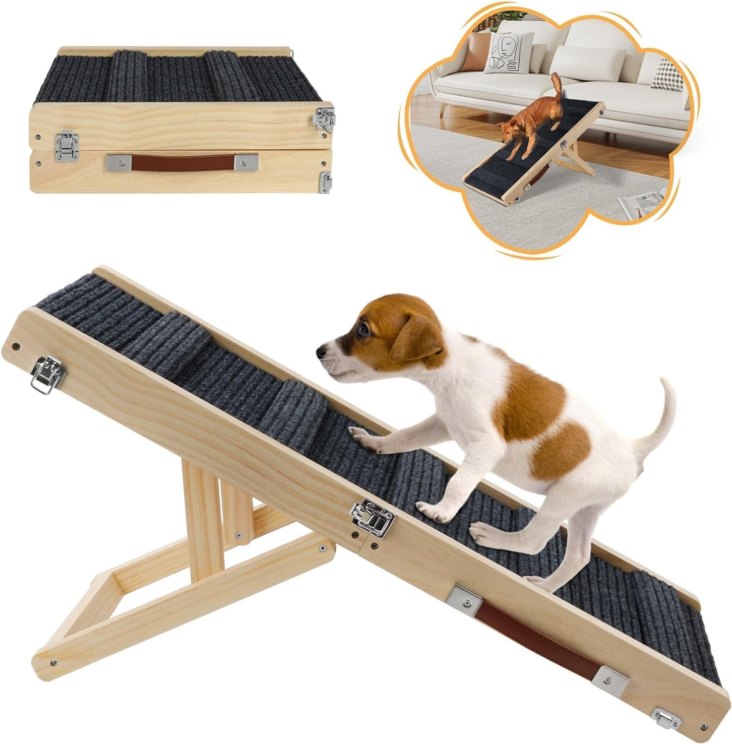 Wooden Adjustable Dog Ramp