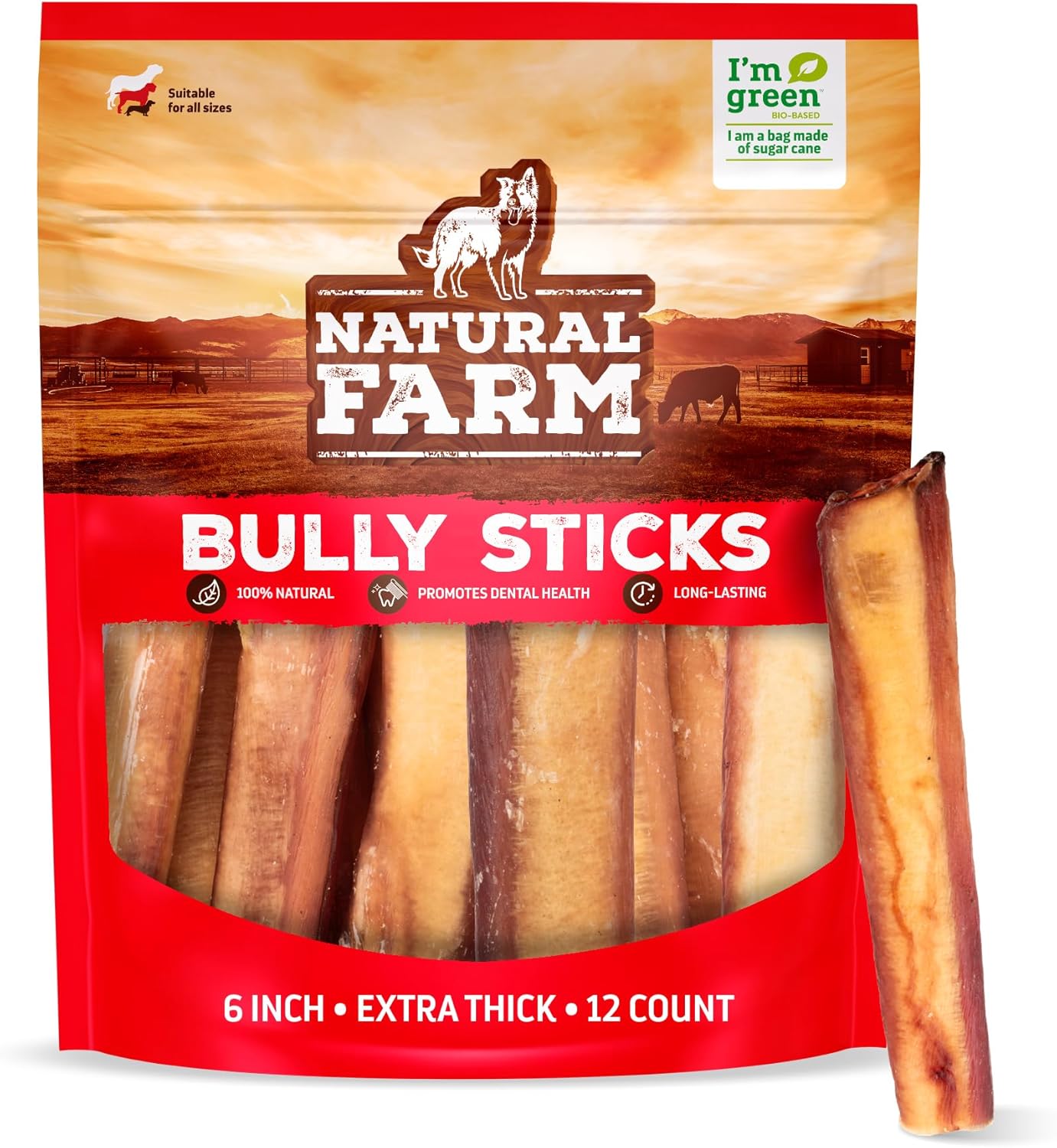 Natural Farm Jumbo Bully Sticks